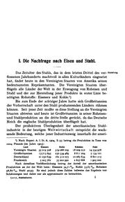 Cover of: Die Stahlindustrie der Vereinigten Staaten von Amerika in ihren heutigen Produktions- und Absatz-Verhältnissen.