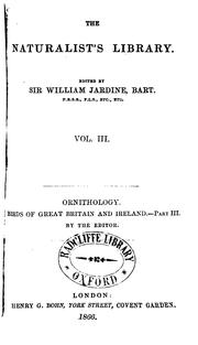 Ornitology by Sir William Jardine