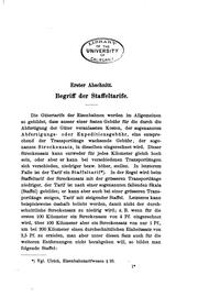 Cover of: Staffeltarife und Wasserstrassen. by Ulrich, Franz