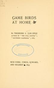 Cover of: Game birds at home