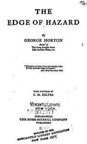 Cover of: The edge of hazard by George Horton