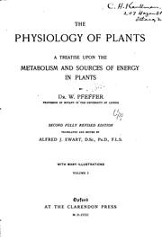Cover of: The physiology of plants
