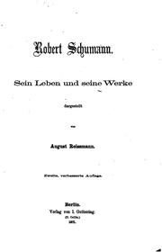 Cover of: Robert Schumann by August Reissmann