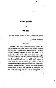 Cover of: Don Juan: a play in four acts