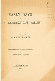 Cover of: Early days in the Connecticut Valley