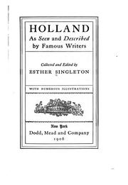 Cover of: Holland as seen and described by famous writers