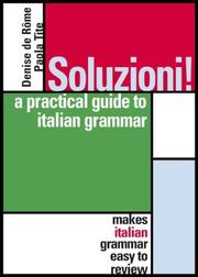 Front cover of Soluzioni! by Denise de Rome