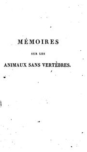 Mémoires sur les animaux sans vertèbres by Jules Savigny