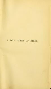 Cover of: A dictionary of birds
