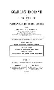 Scarron inconnu by Henri Chardon