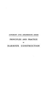 Cover of: Principles and practice of harbour construction
