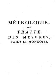 Métrologie by Alexis-Jean-Pierre Paucton