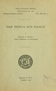 Cover of: The Ponca sun dance by George Amos Dorsey