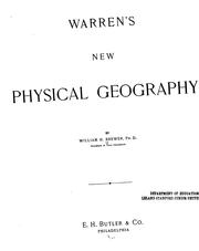 Cover of: Warren's new physical geography by William Henry Brewer