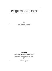 Cover of: In quest of light