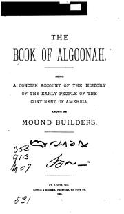 Cover of: The book of Algoonah. | 