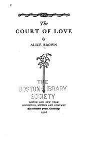 Cover of: The court of love