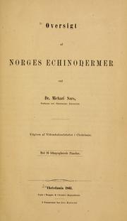 Cover of: Oversigt af Norges echinodermer