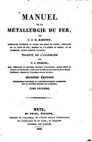 Cover of: Manuel de la métallurgie du fer