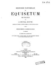 Cover of: Histoire naturelle des Equisetum de France