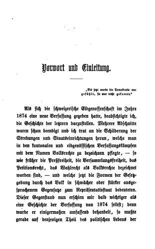 Geschichte der schweizerischen volksgesetzgebung. by Theodor Curti