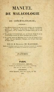 Cover of: Manuel de malacologie et de conchyliologie ...