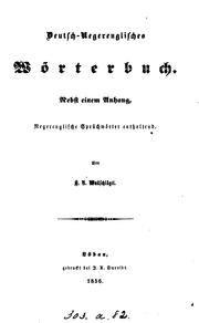 Deutsch-negerenglisches Wörterbuch by H. R. Wullschlägel