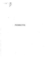 Cover of: Pierrette.