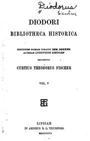 Cover of: Diodori Bibliotheca historica. by Diodorus Siculus