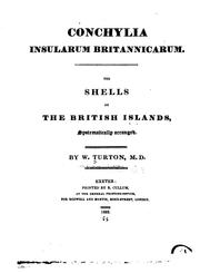 Conchylia insularum Britannicarum by William Turton