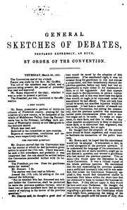 Cover of: Debates and proceedings of the Maryland reform convention to revise the state constitution ... by Maryland. Constitutional Convention