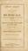 Cover of: Obituary addresses on the occasion of the death of the Hon. Henry Clay, a senator of the United States from the state of Kentucky