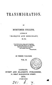 Cover of: Transmigration. by Collins, Mortimer