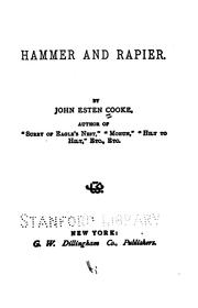 Cover of: Hammer and rapier.