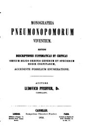 Cover of: Monographia pneumonopomorum viventium ...: accedente fossilium enumeratione.