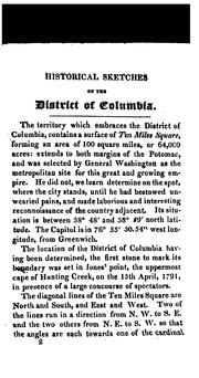 Cover of: Historical sketches of the ten miles square forming the District of Columbia by Jonathan Elliot