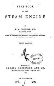 Cover of: Text-book on the steam engine by T. M. Goodeve