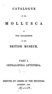 Cover of: Catalogue of the Mollusca in the collection of the British museum ... by British Museum (Natural History). Department of Zoology
