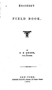 Cover of: Engineer's field book