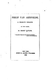 Cover of: Philip van Artevelde by Sir Henry Taylor