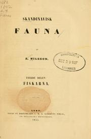 Cover of: Skandinavisk fauna by Sven Nilsson