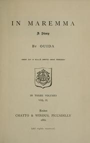 Cover of: In Maremma. by Ouida