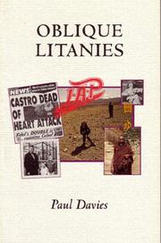 Cover of: Oblique Litanies: Nine Conversations and an Afterthought