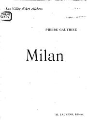 Cover of: Milan