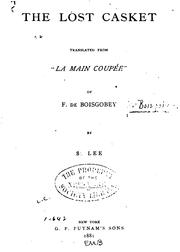 Cover of: The lost casket. by Fortuné Du Boisgobey