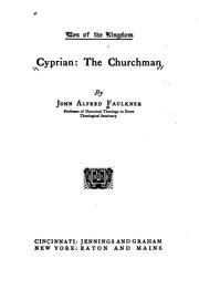 Cover of: Cyprian: the churchman. by John Alfred Faulkner