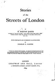 Cover of: Stories of the streets of London