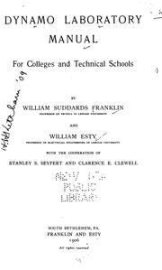 Cover of: Dynamo laboratory manual, for colleges and technical schools