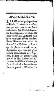Memoires sur différens sujets de mathematiques by Denis Diderot