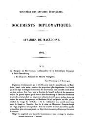 Cover of: Documents diplomatiques. by Ministère des Affaires étrangères (France)